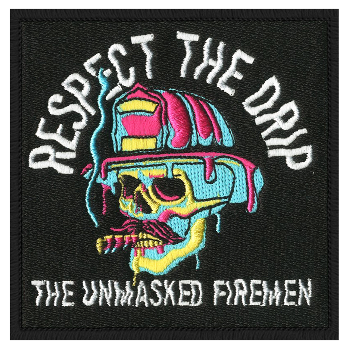 Neon Skull Embroidered Patch